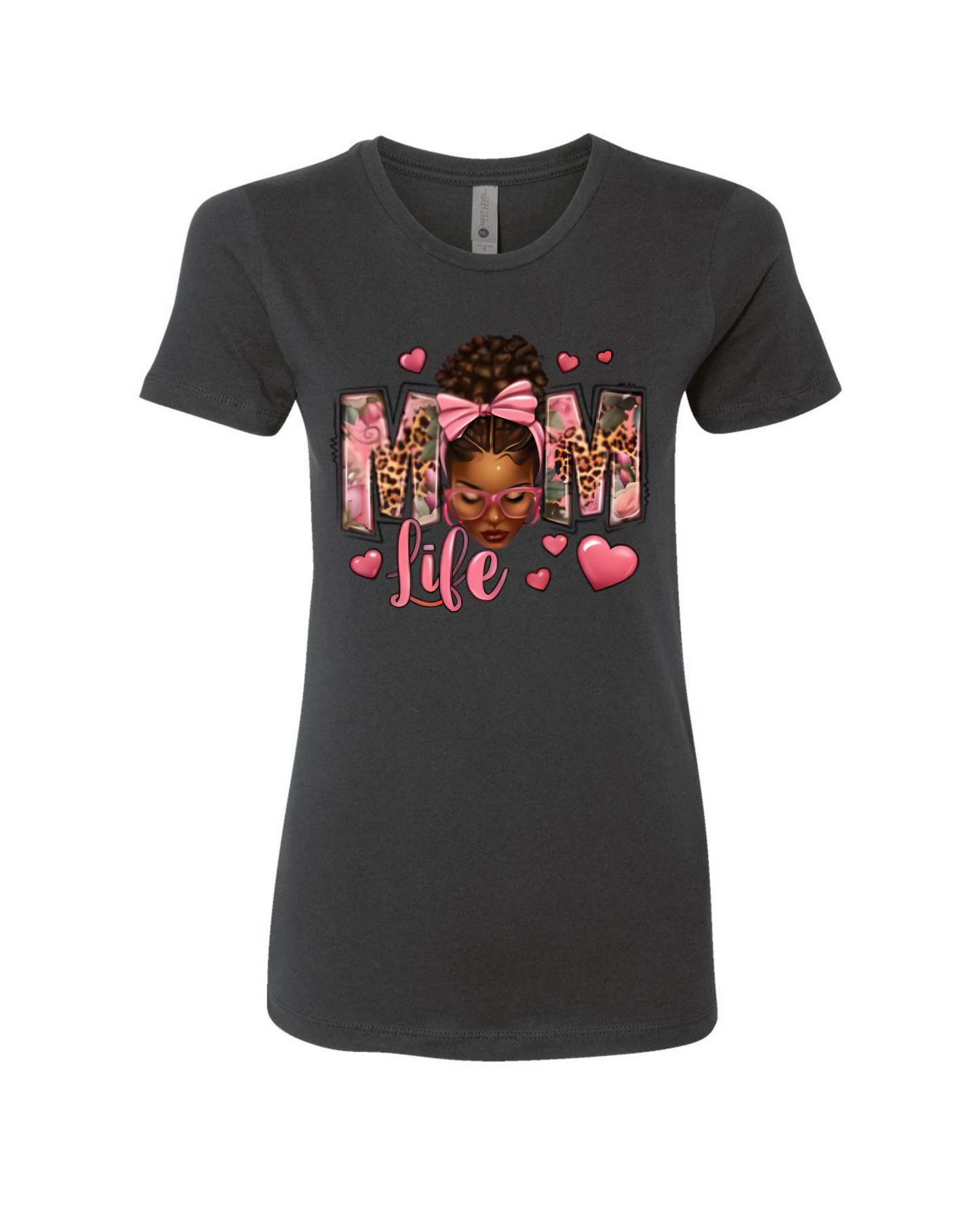 slim cut woman t-shirt mom life