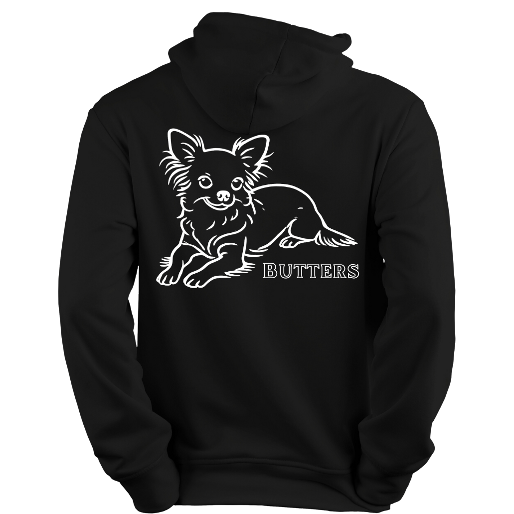 Chihuahua black hoodie