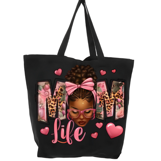 mom life tote bage