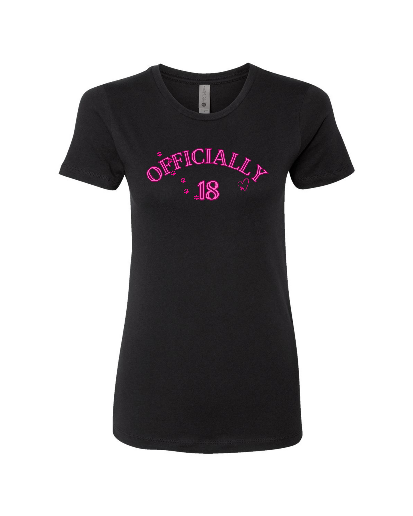 woman slim cut t-shirt officially 18